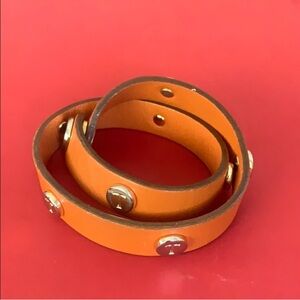 Tod’s orange leather bracelet